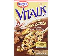 8 pz CEREALI MUESLI CROCCANTE DOUBLE CHOCOLATE 15% CAMEO VITALIS 300g