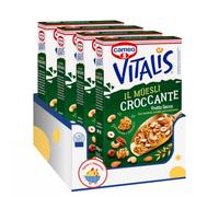 Cameo Vitalis Il Müesli Croccante Frutta Secca 310 g, Cereali con Fiocchi Integrali d'Avena, Mandorle, Nocciole, Noci Pecan e Anacardi, Ricco di Fibre, Confezione Multipla 4/8/12 Pezzi (4 PEZZI)