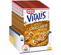 Cameo Vitalis Il Müesli Croccante Miele e Mandorle 310 g, Cereali con Fiocchi Integrali d'Avena, Miele e Mandorle, Ricco di Fibre, Confezione Multipla 4/8/12 Pezzi (8 PEZZI)