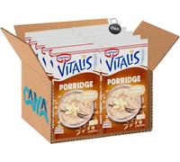 Cameo Vitalis Porridge Classico con Fiocchi d'Avena e Delicata Vaniglia Bourbon 54g [CAIYA® BOX da 10 Bustine]