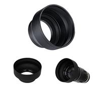 Camera 3 Stage in gomma pieghevole Lens Hood per Panasonic HC-VX1 HC-VXF1 Camcorder