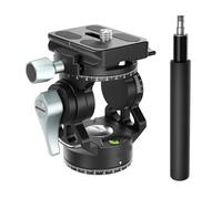 Camera Ball Head, Mini testa idraulica video cava Maniglia for ripresa panoramica doppia a 360° Portatile leggera e regolabile,parts(Double Panorama H3R)