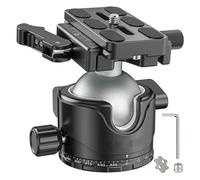 Camera Ball Head, Supporto for testa a sfera for fotocamera con testa a sfera for treppiede con morsetto a leva Piastra QR o binario Arca Mlok EH46L/EH36L Carico 25 kg/20 kg,parts(36mm Ball add Mlok)