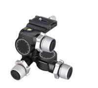 Camera Ball Head, Testa del treppiede con ingranaggio a 3 vie ad alta precisione CNC in lega di alluminio GR5 Capacità di carico 6 kg Peso netto 811 g, for fotografia Came,parts(GR5)