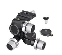 Camera Ball Head, Testa del treppiede con ingranaggio a 3 vie ad alta precisione CNC in lega di alluminio GR5 Capacità di carico 6 kg Peso netto 811 g, for fotografia Came,parts(GR5 Kit)