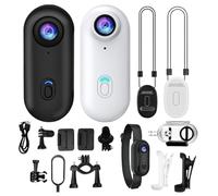CAMERA BODY - CAMERA AZIONALE POCCHE 6.45X2.8X2CM | Dispositivo di vlogging indossabile | Mini Body Vlogging Device | Camma impermeabile ad angolo largo per la palestra per ciclismo per motocic