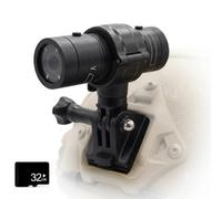 Camera Casco 720P 1080P, Mini Sport DV Recorder | Lente Grandangolo 120°, Microfono, Case Alluminio IPX4, Batteria 3H, Scheda TF Non Inclusa