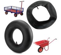 Camera d Aria per Carrello, 2 Pezzi Camere D'aria di Ricambio, 4.80/4.00-8 Camera D'aria per Carriole, Valvola Diritta, Camera d'Aria Multiuso, Per Carrelli a Mano, Carrello di Trasporto