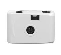 Camera da Film da 35 Mm con Custodia, Design retrò, velocità 'otturatore 1/100, Scattare Foto, per le Avventure (Bianco Rosa)