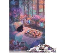 Camera da letto da strega Puzzle in Legno Adulto 500 Pezzi Puzzle Decorazione Interna Unica Regalo Per Amore E Amico Per Gioco Familiare Divertimento Gioco Stress Relief 500pcs (52x38cm)