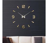 Camera da letto Decorazione della casa Orologio senza cornice 3D Specchio grande