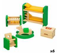 Camera da letto della casa delle bambole Woomax [6 Unità]