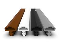 Camera da letto guarnizione della porta con antidehnungs filo - 4 mm nutbreite - 7 mm nuttiefe - 12 mm falz grigio 5m