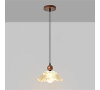 Camera da letto Lampada sospesa in vetro Vintage Fiore Sigle Testa a sospensione Luce con E27 Base INDIFICA PICCOLA IMPEGNA LUCE PER IL PASSAGGIO PER PASSEGGIO CAFE RISTATORE DI INCEDITÀ CAFE (CONDA)