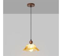 Camera da letto Lampada sospesa in vetro Vintage Fiore Sigle Testa a sospensione Luce con E27 Base INDIFICA PICCOLA IMPEGNO PER IN IMPEGNO LUCE PER LA PASAGGIO DI PASSAGGIO CAFE ALTRO CAFE CAFE