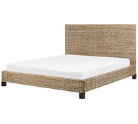 Camera da letto moderna Boho UE Letto matrimoniale con base 180 x 200 cm Rattan