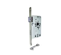Camera da letto porta BB serratura da incasso laccato argento 55/72 lato DX