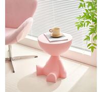 Camera da letto Tavoli Laterali, Soggiorno, Divano Decorativo Tavolino Laterale, Tavolo Creativo, Divano Cerchio Tavolino Mobile per Divani, Soggiorno, Svantaggi, Balcone Piccolo (Rosa)