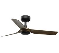 Camera da Letto Ventilatore Silenzioso Telecomando 90cm Mini Punt Nero Noce [EEK: Non valutato]