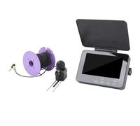 Camera da Pesca Subacquea, Ricerca di Pesce HD 1080p Portatile con Cavo da 49,2 Piedi e Touchscreen da 4,3 Pollici per la Pesca in Kayak per Kayak in Barca a Lago Ice