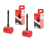 Camera d'aria leggera da 50,8 cm per bici in TPU, confezione da 2 pezzi, compatibile con valvola Presta, guarnizione ugello rinforzata e design pieghevole compatto (406 1/8-1,75) 65 mm)