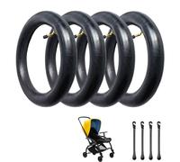Camera D'aria Passeggino, 4 Pezzi Doppio Spessore Ruote di Ricambio, Camere D'aria in Gomma per Scooter Elettrici, Fornita con 4 Leve per Pneumatici, per Scooter Elettrici, Passeggino, 12 1/2 x 2 1/4