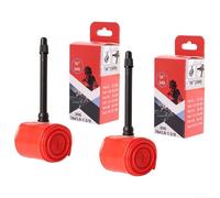 Camera d'aria per bici da 40,6 cm, 2 pezzi, con adattatore per telaio, riduce le perdite d'aria per una guida sicura ((349 1,0-1 3/8) 45 mm)