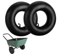 Camera d'aria per Carriola 4.10/3.50-4 Tubo per Ruota Carriola con Stelo Valvola TR-87 2 Pezzi Camera D'aria per Pneumatici per Tosaerba Carrelli Manuali Falciatrici