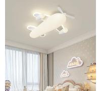 Camera dei Bambini Piani LED Plafoniera Camera da Letto Creativa Moderna Dimmerazione Lampada da Soffitto con Telecomando Paralume in PE per Ragazzo Kids Baby Room L55cm 45w