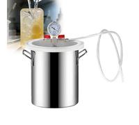 Camera di degasaggio sottovuoto per antischiuma epossidico e stabilizzazione del legno, include coperchio e tubo flessibile