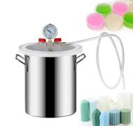 Camera di degassaggio sottovuoto, barilotto antischiuma in acciaio inossidabile con manometro, spessore della piastra di copertura di 20mm per resina epossidica, intonaco, degasaggio del silicone