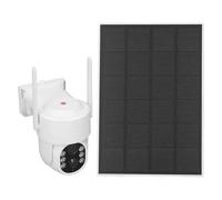Camera di Sicurezza Domestica, Telecamera di Sicurezza Solare Esterna con Rilevamento del Movimento, Talk a 2 Vie, IP65 Impermeabile, Fotocamera TQ6 PTZ, per ICSEE