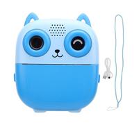 Camera di stampa istantanea 1080p da 48 MP Video digitale Stampa termica Dual HD Camera da 2,4 pollici Game Music Game Play 1300Mah Batteria (Blu)