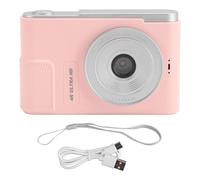 Camera digitale 48MP 4K 16x Digital Zoom da 2,4 pollici Schema portatile Compact per studenti VLOG VLOG Punto compatto e spara telecamere White (Rosa)