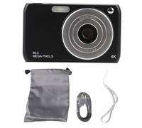 Camera digitale 4K 50 MP ad alta risoluzione ad alta risoluzione da 2,88 pollici 16x zoom digitale af Autofocus Anti -Shake Videocamera per bambini adolescenti appassionati di (Nero)