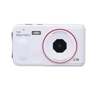 Camera Digitale 72MP 2,5K 16x Zoom Focus Auto Focus Anti Shake da 2,4 Pollici Schema Portatile per Bambini per Bambini Vlogging (WHITE)