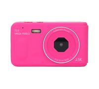 Camera Digitale 72MP 2,5K 16x Zoom Focus Auto Focus Anti Shake da 2,4 Pollici Schema Portatile per Bambini per Bambini Vlogging (Rosa rossa)