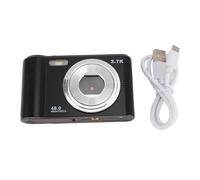 Camera digitale compatta 48MP 1080p ad alta risoluzione 8x zoom con display TFT da 2,4 pollici fotocamera tascabile per batteria al litio ricaricabile per la fotografia di viaggio (Nero)