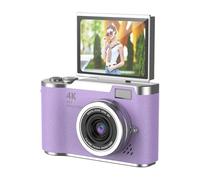 Camera Digitale da 48 MP da 1080p con Schermata di Lancio da 2,4 'e Zoom 18x, Fotocamera Vlogging a Batteria di 4 Ore per Adolescenti, Principianti, Giochi Integrati e Filtri per (PURPLE)