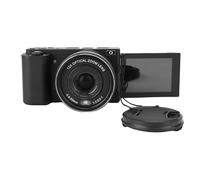 Camera Digitale da 5K 72MP con Zoom Ottico 12x, Schermo HD FLIP, Filtri Multipli e Flash LED - Ideale per il Paesaggio, il Ritratto, il Timelapse e la Macro Fotografia (BLACK)