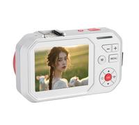 Camera Digitale da 64 MP per Fotografia da 2,8 Pollici Schermo HD 18x Zoom Selfie a Doppio Schermo con Video Wifi 4K Autofocus per la Scuola di Viaggio (SILVER)