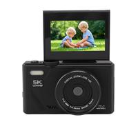 Camera Digitale HD 5K per Fotografia, Vlog, Videocamera, 75 MP UHD 18X AF Autofocus Retro da 3 Pollici Screen Camera, Supporto Fino a 256 G di Memoria per la Fotografia di (Nero)