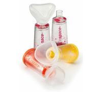 Camera Distanziatrice Per Erogatori Spray Predosati L'espace 220ml Pediatrico Spazio Morto 49ml Con Maschera Valvola Inspirazione 2 Valvole Espirazione Codice Colore Giallo