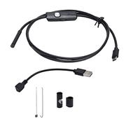 Camera endoscopio USB Cheotime, fotocamera di ispezione a prova di acqua 5,5 mm con 6 luci a LED 640x480 Video Video per l'uso industriale per autoveicoli (1M (3,3 piedi)) (2m (6,6 piedi))