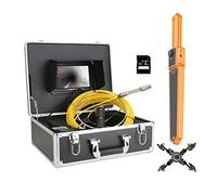 Camera fognaria, videocamera di ispezione dei tubi fognari con 51 2Hz Localitore del tubo 2 2 mm IP68 HD 1000TVL Monitoraggio della telecamera di ispezione del tubo da 7 pollici DVR 12pcs LED Luci per