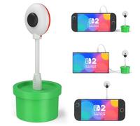 Camera for Nintendo Switch 2, 720P HD, 360° adjustable, with lens cover, USB-C, plant shape