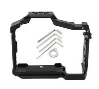 Camera Full Cage per S5 II, Alluminio CNC, 1/4” 3/8” Threaded Hole, Cold Shoe Interface - Massima stabilità e protezione, interfacce multiple per vlogging e produzione video