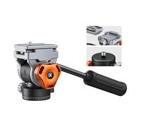 Camera Head Mount, Testa fluida for treppiede video Carico massimo 11 libbre/5 kg Stabile e liscia come la seta, compatibile con Nikon Canon Leica Sony
