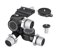 Camera Head Mount, Testa for treppiede a 3 vie, testa for treppiede con ingranaggi for una regolazione precisa con panoramica Arca Swiss for fotocamera DSLR(Tripod head kit)