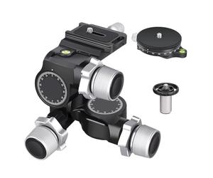 Camera Head Mount, Testa for treppiede a 3 vie, testa for treppiede con ingranaggi for una regolazione precisa con panoramica Arca Swiss for fotocamera DSLR(Tripod head kit)
